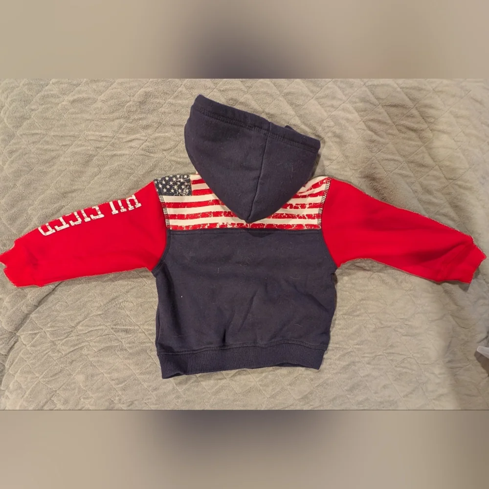 Flypaper 12M Light Blue Kids Jeans, Hoodie, And Bodysuit